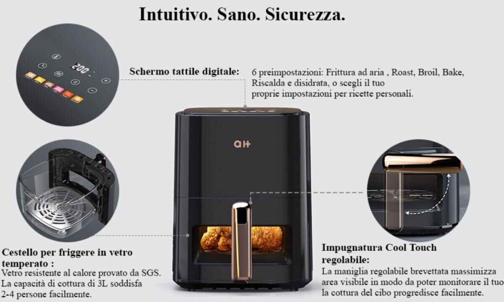 codice sconto aukey ai plus offerta coupon friggitrice aria 2