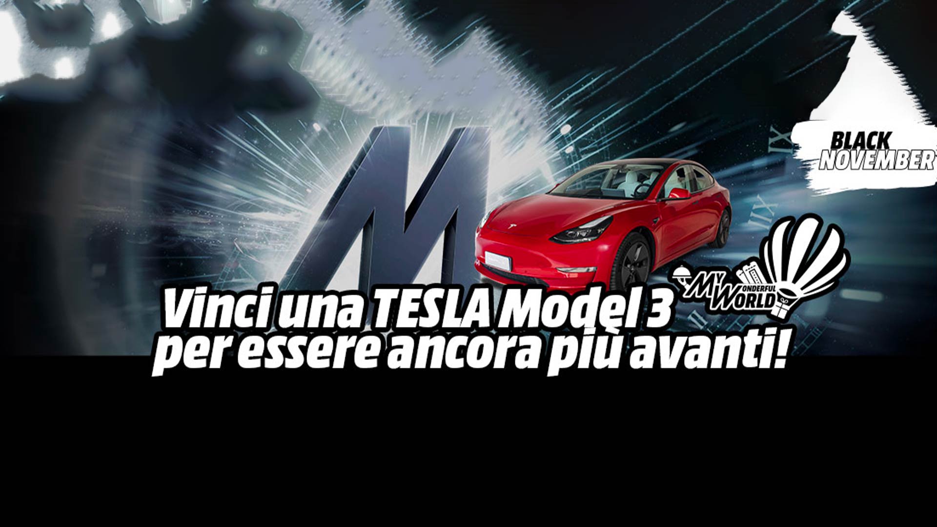 mediaworld concorso mywonderfulworld tesla model 3 regolamento