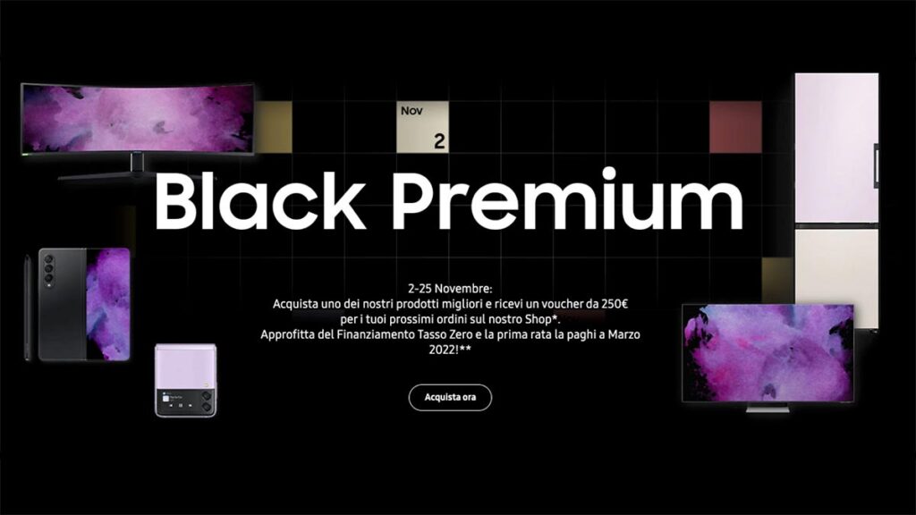 samsung black friday 2021 offerte sconti coupon promozioni 2