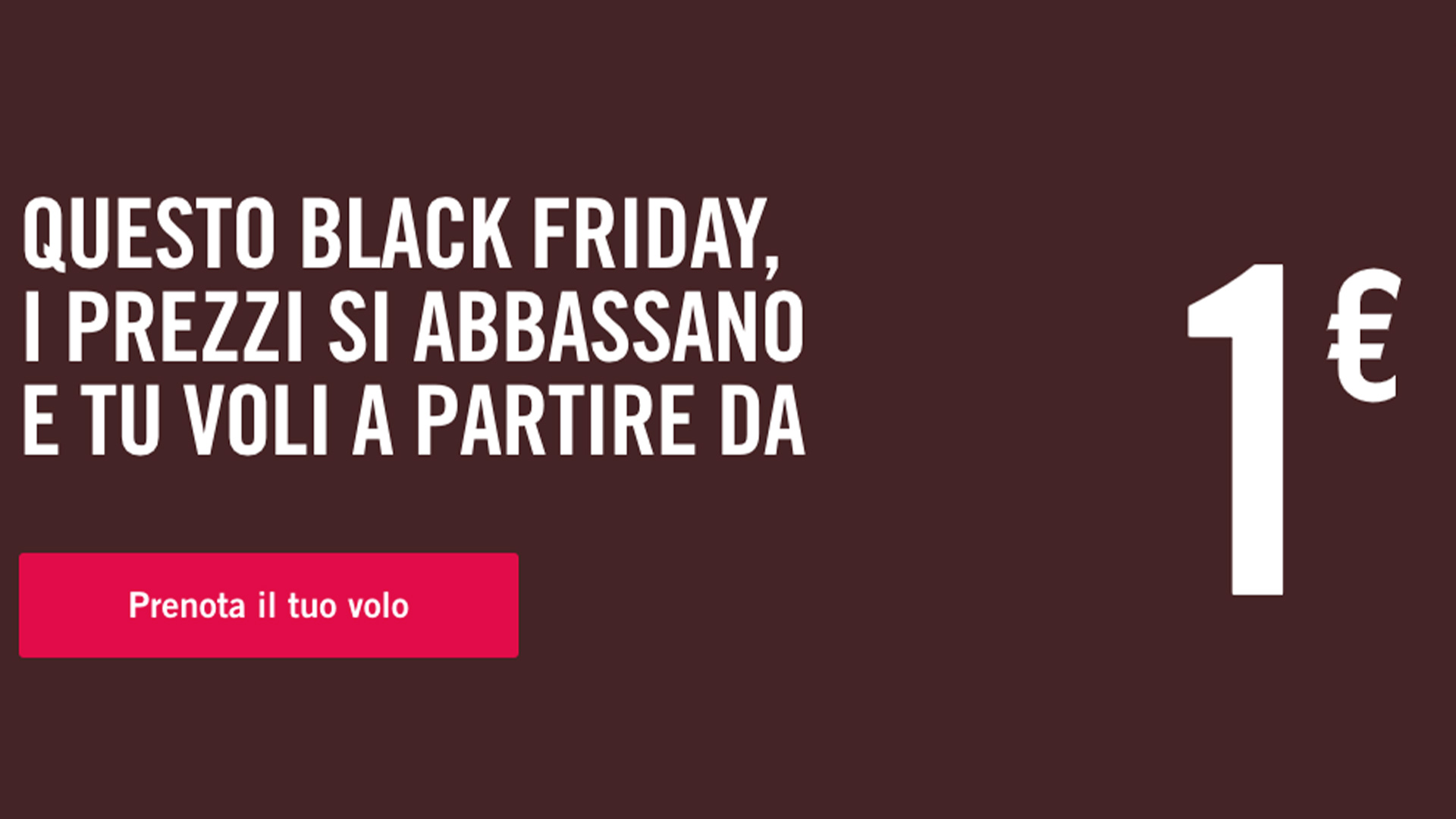 volotea black friday voli 1 euro italia europa