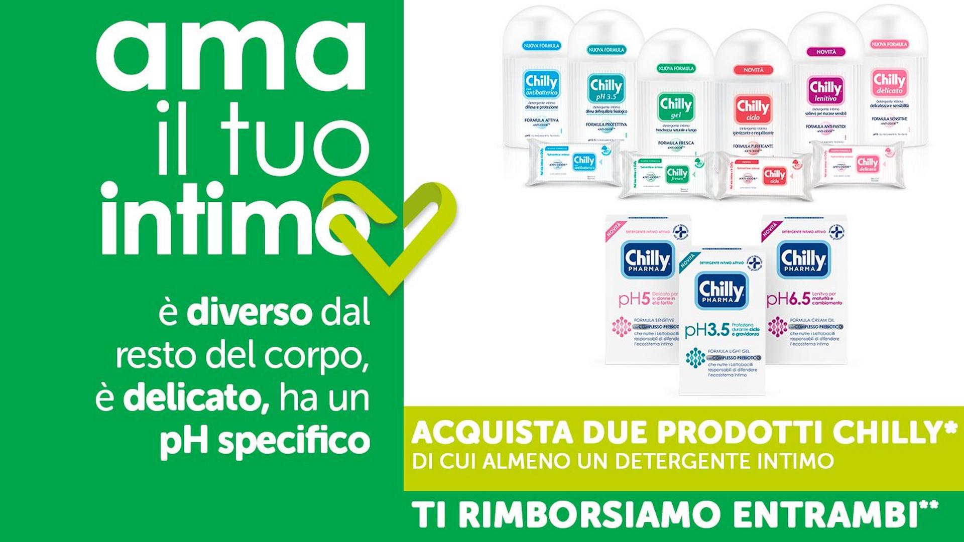 chilly offerta cashback risparmio rimborso promozione