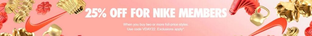 nike offerta san valentino promo coupon sconto