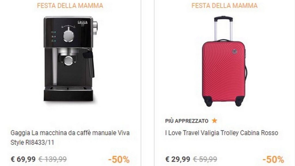 unieuro offerta festa mamma sconti promozione