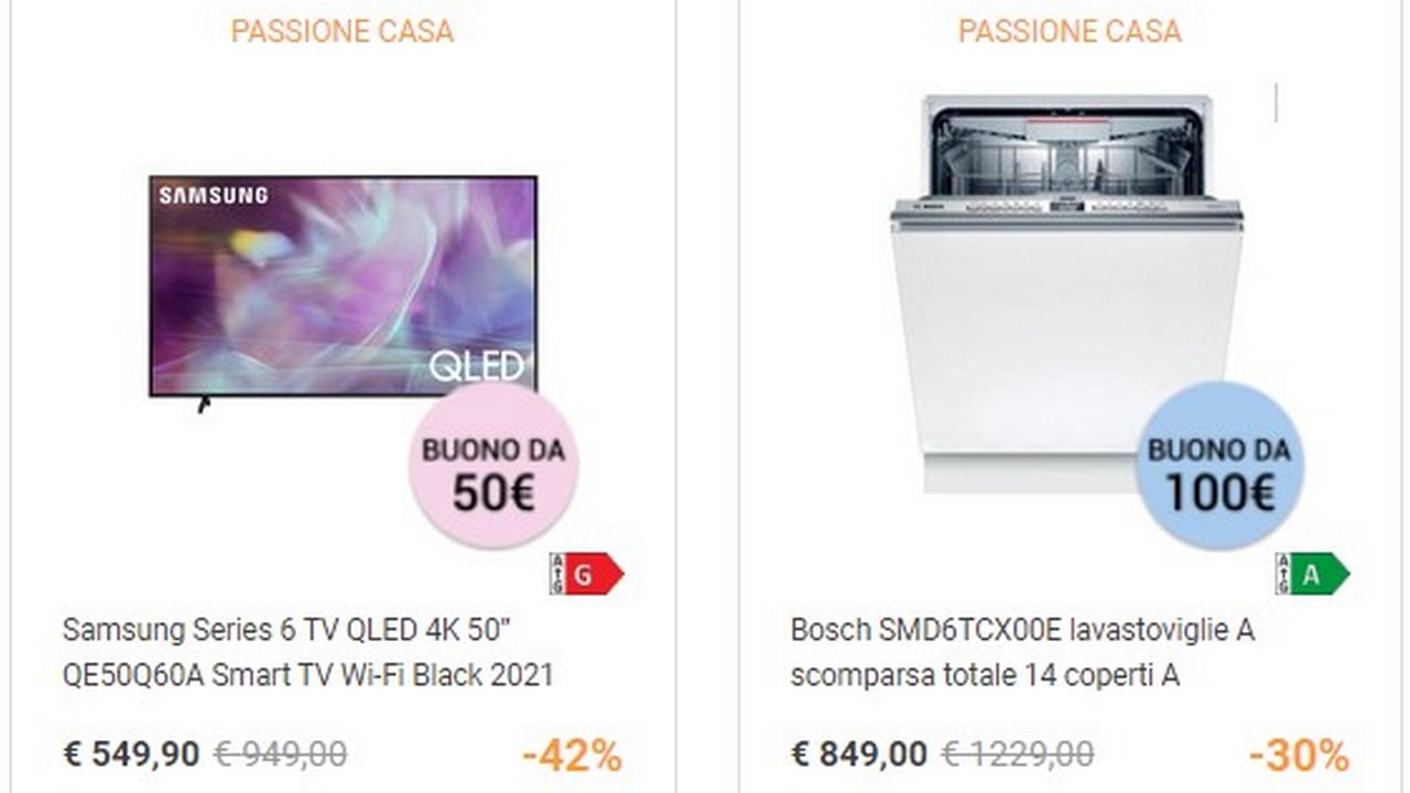 unieuro offerta passione casa buoni sconto elettrodomestici