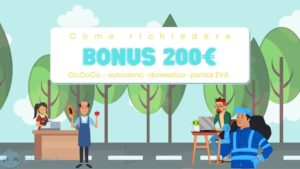 Come richiedere bonus 200€ se sei Co.Co.Co, autonomo, lavoratore domestico e partita IVA