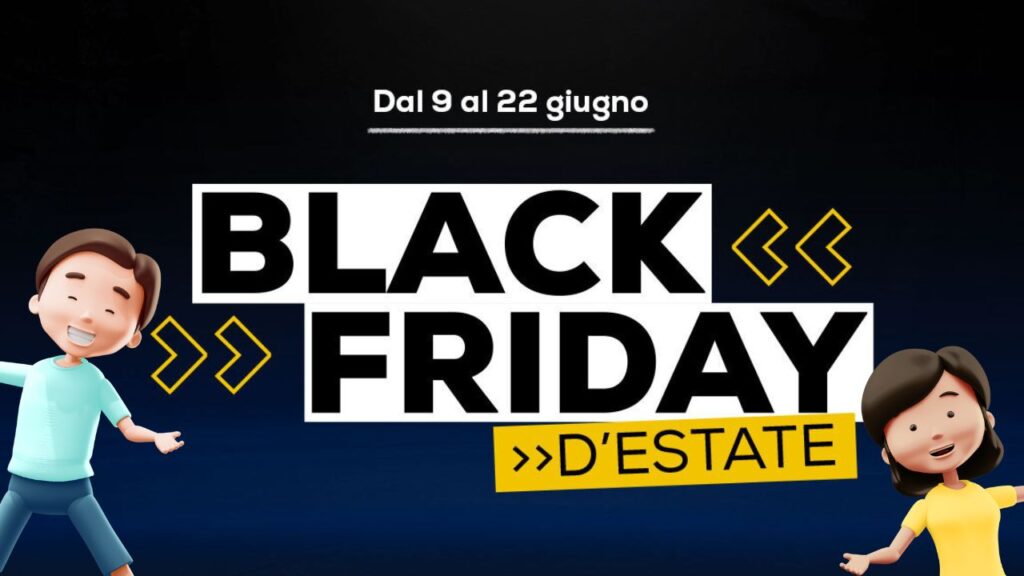 Euronics Black Friday d'Estate smartphone tv audio aspirapolvere pc offerte