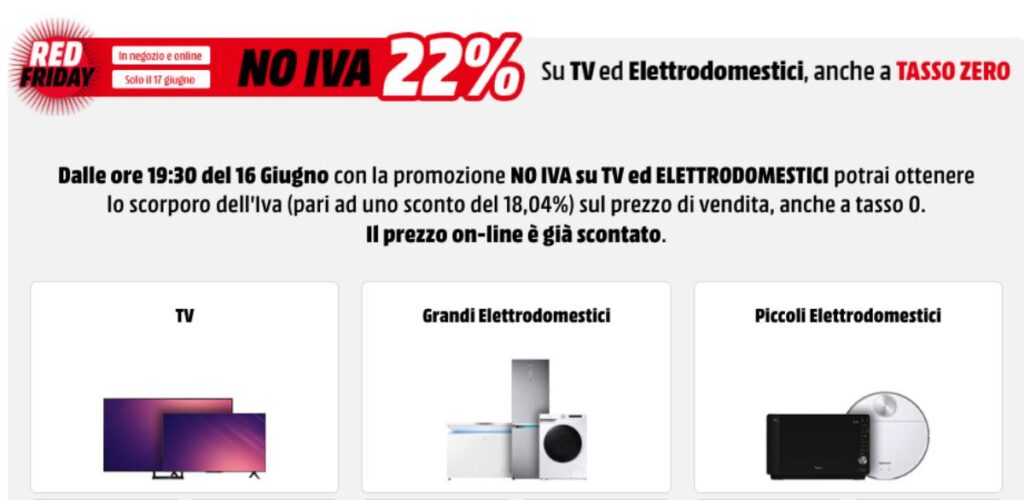 no iva mediaworld come funziona data offerte tv smartphone elettrodomestici 2