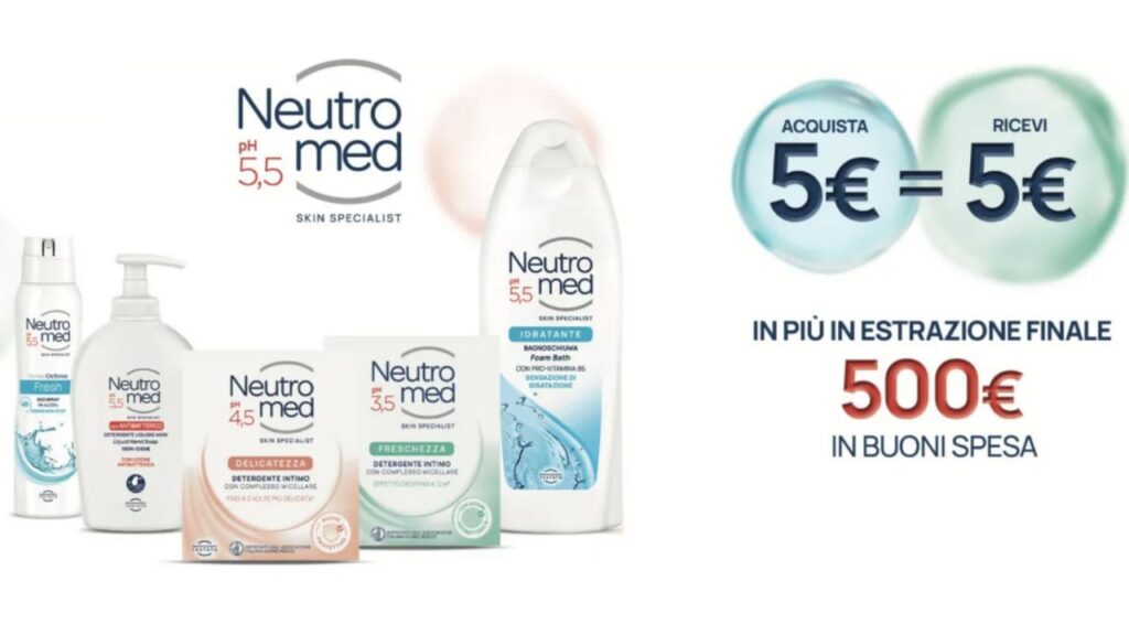 Neutromed concorso come vincere buono spesa 500 euro