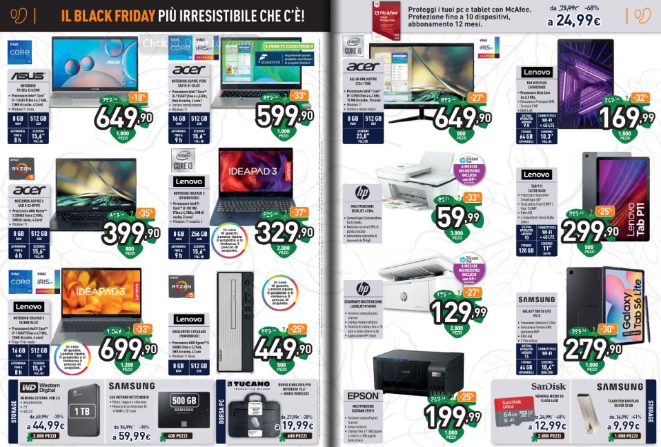 Unieuro volantino Temptation Black Friday