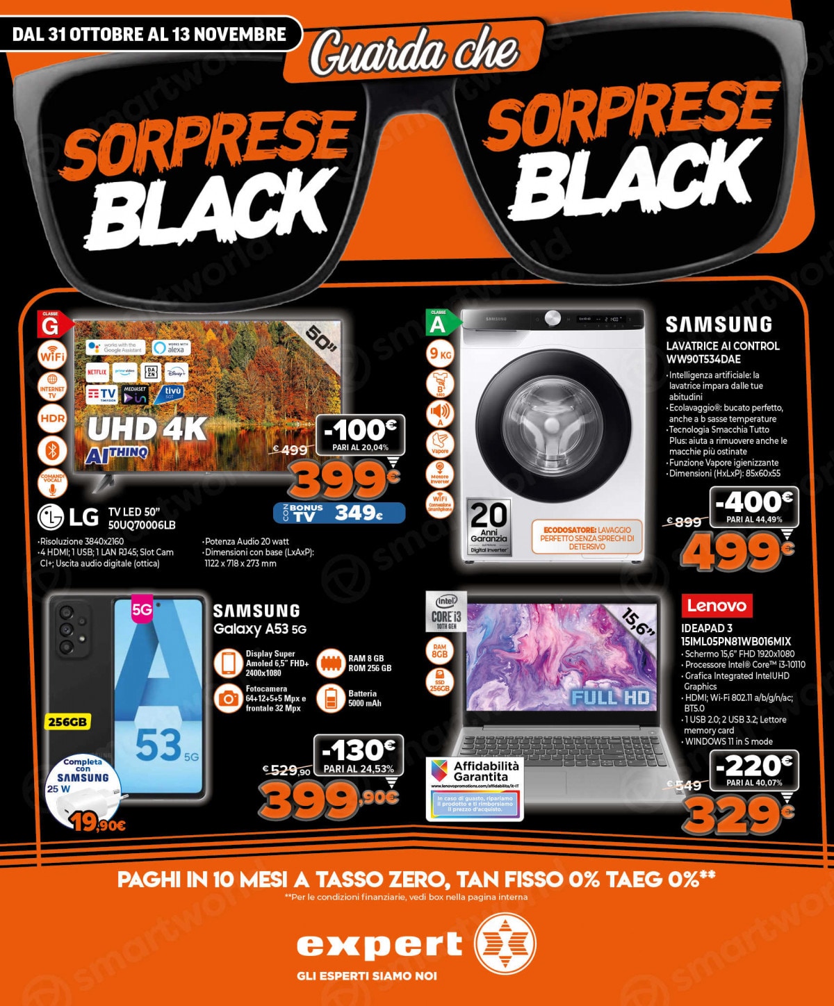 Volantino Expert Sorprese Black ottobre novembre 2022