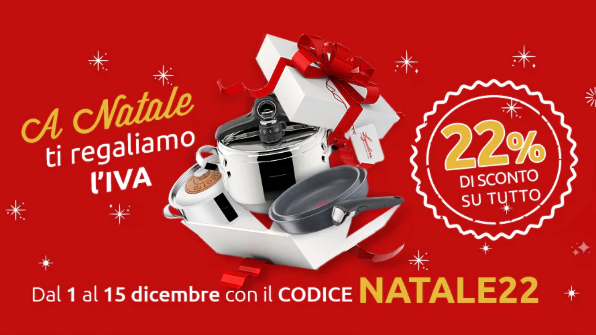 Lagostina promo natale no iva