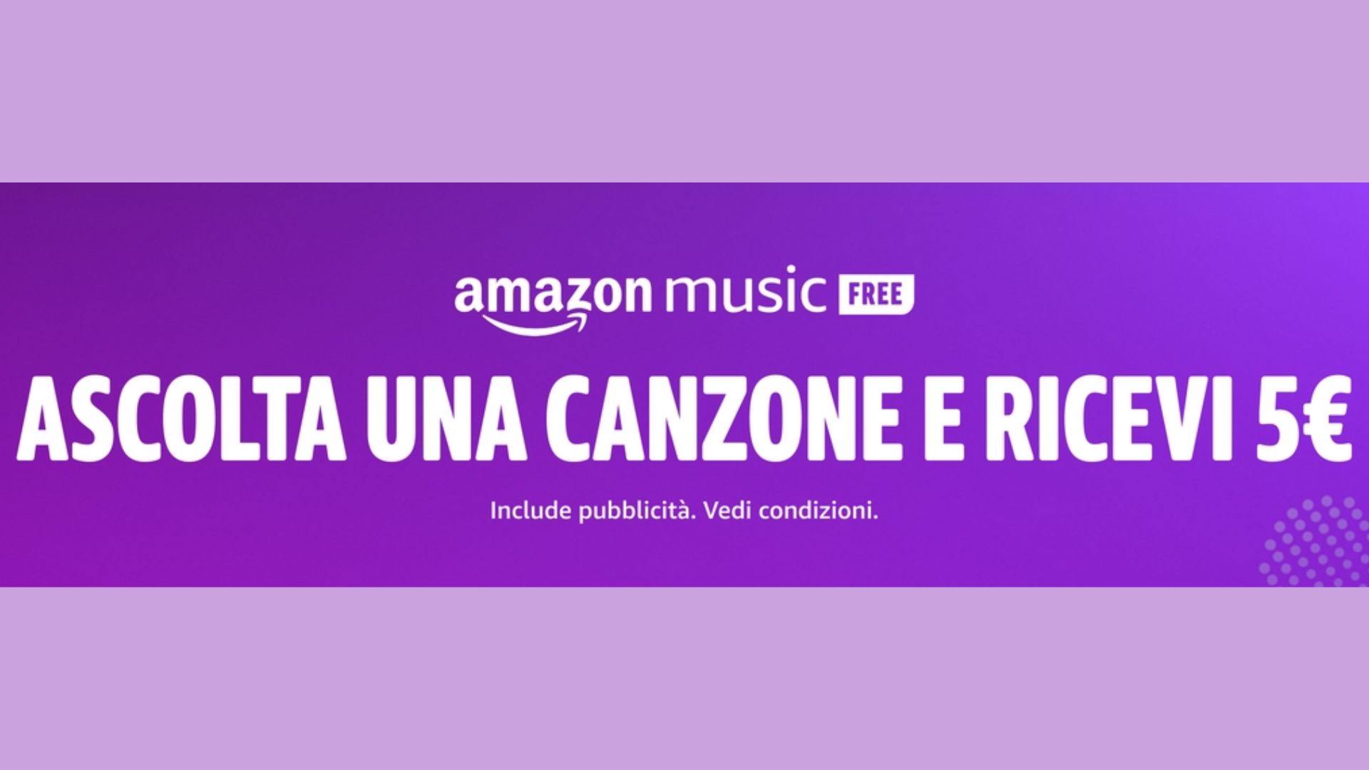 Amazon 5 euro in regalo con Music Free
