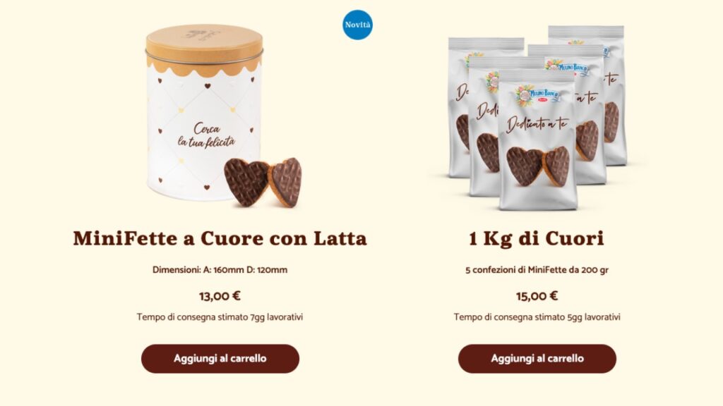 Mini Fette a Cuore con confezione limitata: un regalo di San Valentino speciale!