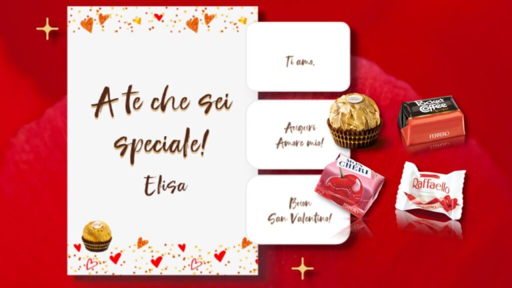 come creare biglietti auguri san valentino personalizzati ferrero